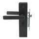 thumbnail image 5 of Juego de cerradura de manija de puerta negra juego de manija de puerta de dormitorio de aleación de aluminio silencioso agarre cómodo para baño ANGGREK Otros, 5 of 8