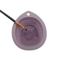 thumbnail image 3 of Unique Bargains Teardrop Shape Makeup Brush Cleaning Mat 1 Pc Dark Purple, 3 of 6