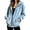 Light Blue, variant on Bexdxz Zip Up Hoodie Women Velvet Elegant Oversized Long Sleeve Hooded Sweatshirt | Womens Hoodies Pullover 2026 Velvet Oversized Loose Fit Full Zip Hooded Navy S