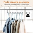 thumbnail image 4 of 6pcs Magical Space Saving Hangers, Stainless Steel Hangers for Clothes, Portable Closet Wardrobe Storage Organiser for Trouser Coat and Suits, 4 of 5