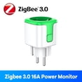 thumbnail image 1 of Zigbee Prise Intelligente 16A UE Bluetooth Fonctionne avec Alexa Google Home Tuya Application Télécommande Moniteur Temps Énergie pour Prise Électrique, 1 of 5
