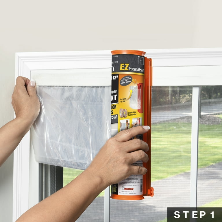 Insulate Windows with Plastic Sheeting by Frost King