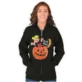 thumbnail image 3 of Halloween Dennis The Menace Pumpkin Zip Up Hoodie Men's Women's Brisco Brands L, 3 of 6