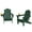 Green, variant on KINGYES Folding Adjustable Adirondack Chair, All Weather Use Reclining Adirondack Chair, HDPE Adirondack Outdoor Chair - Grey