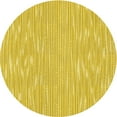 thumbnail image 1 of Ahgly Company Machine Washable Indoor Round Transitional Banana Yellow Area Rugs, 5' Round, 1 of 7
