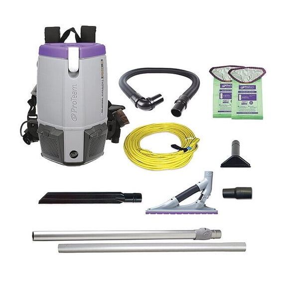 Super Coach Pro 6, 6 qt. Backpack Vacuum w/ ProBlade Carpet Tool Kit