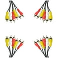 thumbnail image 1 of Stereo VCR RCA Cable, 2 RCA (Audio) + RCA RG59 Video, 1 of 3