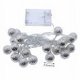 thumbnail image 3 of Luces navideñas Apmemiss para interiores, liquidación, LED marroquíes, bolas huecas de metal, cadena de luces LED a batería para decoración de bodas, fiestas, hogar (1,4 m, 10 unidades), 3 of 8