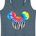 thumbnail image 3 of Mickey & Friends - Tie Dye Zebra Fill - Women's Racerback Tank Top, 3 of 5