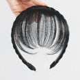 thumbnail image 5 of Front Hair Franges Extensions de Cheveux Perruques Synthétiques Bandeau pour les Femmes Filles (Noir), 5 of 5