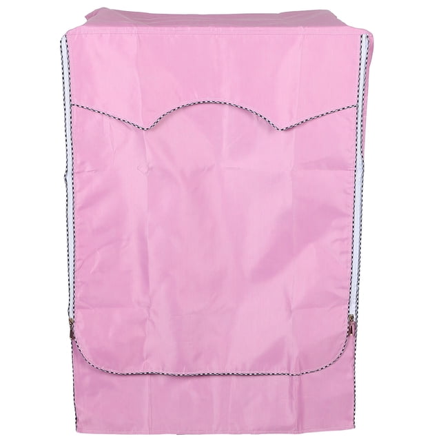 Funda protectora para lavadora y secadora, impermeable y a prueba de polvo, apta para lavadoras de carga frontal, color rosa