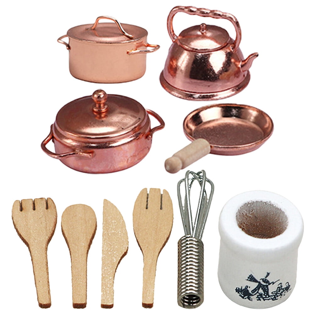 1 Set of Miniature Kitchen Utensils Mini House Kitchen Utensils Kids