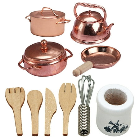 GOOHOCHY  Mini Kitchen Furniture House Layout Decor Dollhouse Child