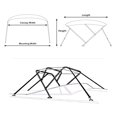 thumbnail image 5 of Seamander 3Bow Bimini Top 6'Lx73-78"W,Gray, 5 of 5