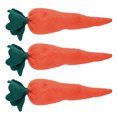 thumbnail image 3 of 3 Pcs Ornements de Carottes de Pâques Jouets de Simulation de Carottes Cadeaux de Fête, 3 of 8