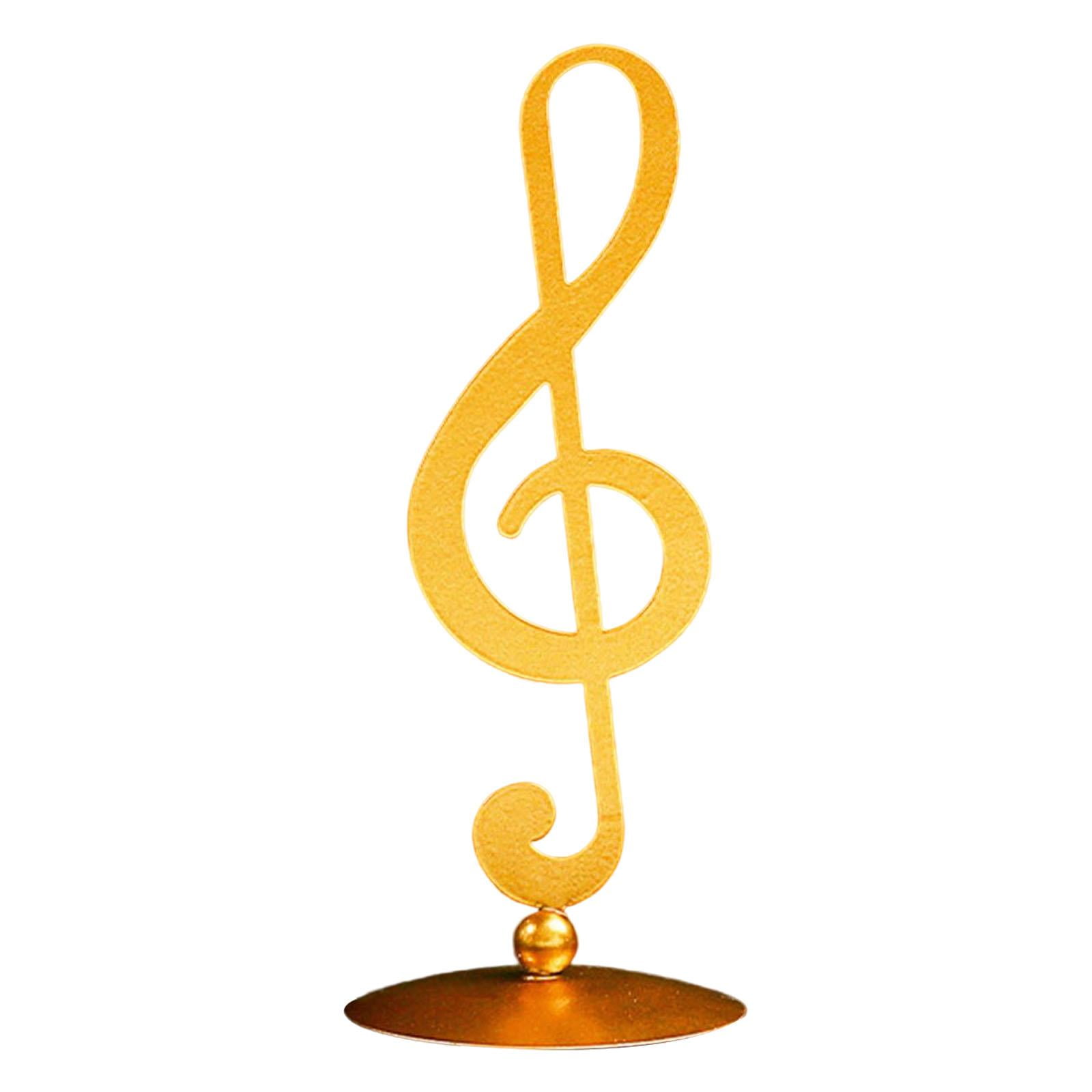Gold Musical Note Statue Sculpture Music Symbol Decoration for Home