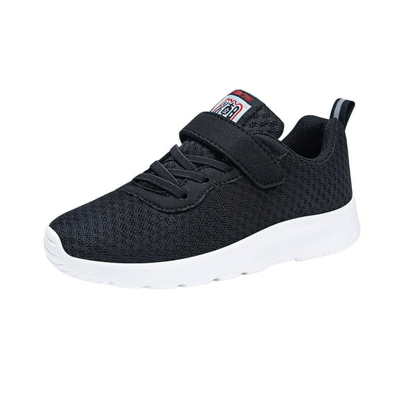 Akiihool Toddler Girls Boys Shoes Little Kids Slip on Canvas Sneakers for Running Walking (Black,1.5)