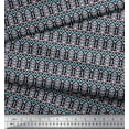 thumbnail image 2 of Soimoi Velvet Fabric Geometric Ethnic Print Fabric by The Yard 58 Inch Wide, 2 of 3