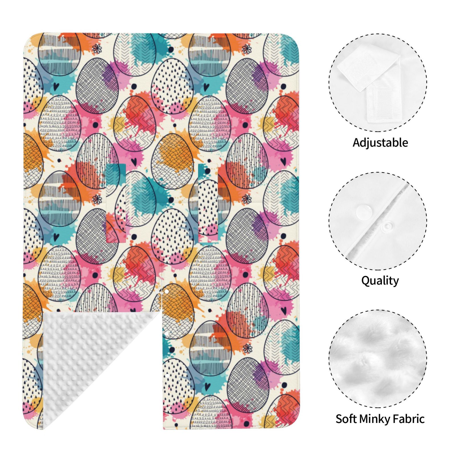 Car Seat Cover Baby - Easter Egg A Breathable Infant Car Seat Cover for Baby Carseat, Lightweight Comfort Baby Essentials Must Haves Newborn Stuff for Girl Boy
