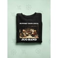 thumbnail image 3 of Support Your Local Jug-Band Classic Holiday Men's Sweatshirt, 3 of 3