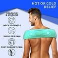 thumbnail image 3 of EverRelief Hot or Cold Gel Bead Neck & Shoulder Pain Relief Wrap & Compress (Large), 3 of 7