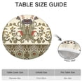 thumbnail image 6 of Elastic Edge Round Tablecloth 44 Inch, Waterproof Oxford Fabric, Paisley Pattern, Durable and Wipe Clean for Outdoor or Indoor Use, 6 of 6