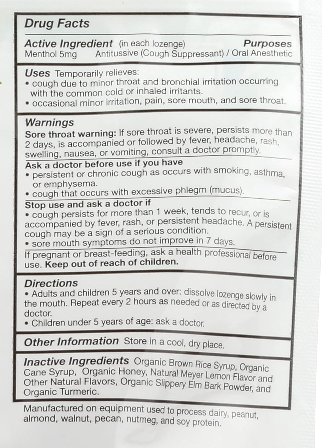 (Pack Of 6) Quantum Lozenges Relief Relief Lemon Honey 18 Each