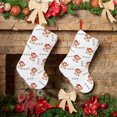 thumbnail image 6 of Lsque Corgi With Santa Claus Hat Pattern 18 Inch Christmas Stockings, Festive Holiday Stocking for Christmas Decorations Holiday Decor, 6 of 8