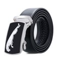 thumbnail image 1 of Cinturón de hebilla automática para hombre, resistente al desgaste y a los arañazos, de borde completo, cinturón de negocios para hombre, cinturón con patrón de lichi, uso versátil, 1 of 6