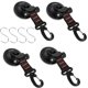 thumbnail image 1 of Suction Cup Camping Set, 4 Pieces Suction Cup Hook Camping with 4 S-Shaped Hooks/Strong Suction Cups for Car Side Awning Tent, RV, Multi-purpose Campi, 1 of 5
