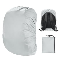 Uxcell Waterproof Backpack Rain Cover for 30L-40L Bags, Ideal for Outdoor Activities [Silver]