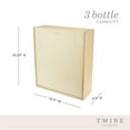 thumbnail image 4 of Twine Decorative Wine Gift Box, 3-Bottle Wine Box, Paulownia Wood, Gifts, 4 of 6