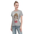 thumbnail image 4 of T-Shirt Basique à Manches Courtes pour Femmes Detective Conan Haihara Ai, 4 of 6