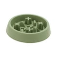 thumbnail image 1 of 1 Pc Cuenco Redondo Conveniente para Perros para Interior y Exterior ABS Verde, 1 of 4