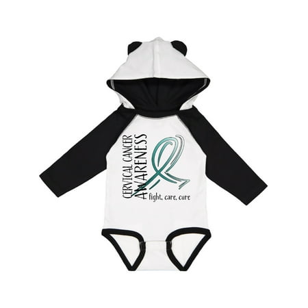 

Inktastic Cervical Cancer Awareness- Fight Care Cure Gift Baby Boy or Baby Girl Long Sleeve Bodysuit