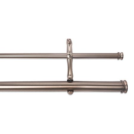 Cambria Premier Double Adjustable Drapery Rod 48 88 Brushed