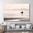 thumbnail image 2 of wall26 Canvas Print Wall Art Surfer on Seashore at Dawn Sports Athletes Photography Realism Contemporary Scenic Urban Multicolor Ultra for Living Room, Bedroom, Office - 32"x48", 2 of 5