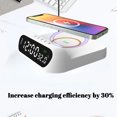 thumbnail image 6 of 3-in-1 Wireless Charger with LED Digital Alarm Clock and Temperature Display, 15W Fast Charging Stand for Phone and Watch, Multifunctional Desk Clock for Home and Office, 6 of 6
