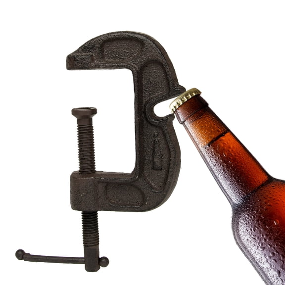 Rustic G C Clamp Beer Soda Bottle Opener Bar Pub Shop Tool Man Cave Decor