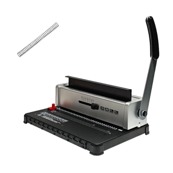 vortess Binding Machine 34 Holes Comb Binder for A4 Paper Office Reports Letter Size 100pcs Double Coil