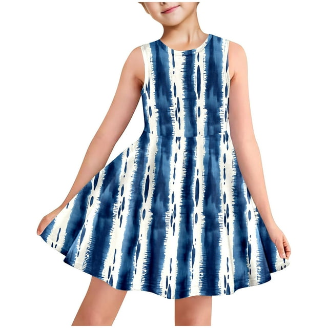 LOVZFMLL Girls' Summer Short Sleeve Ruffled Lace Round-Neck Embroidery Mesh Princess Bow Skirt