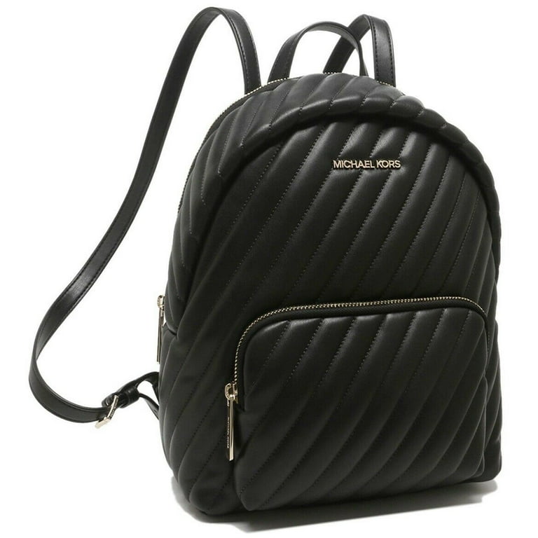 Michael Kors Erin Large Backpack Black Pebbled Leather School Bag