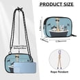 thumbnail image 4 of FORMRS Mini Crossbody Bag for Women Adjustable Shoulder Rope Travel Casual Phone Purse, Pirate Animals, 4 of 7