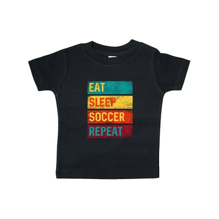 

Inktastic Eat Sleep Soccer Repeat Gift Baby Boy or Baby Girl T-Shirt