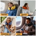 thumbnail image 7 of UNIWELL Travel Pillow for Adults 100% Pure Memory Foam Lightweight Neck Pillows for Sleeping on Airplane Navy Blue, 7 of 7