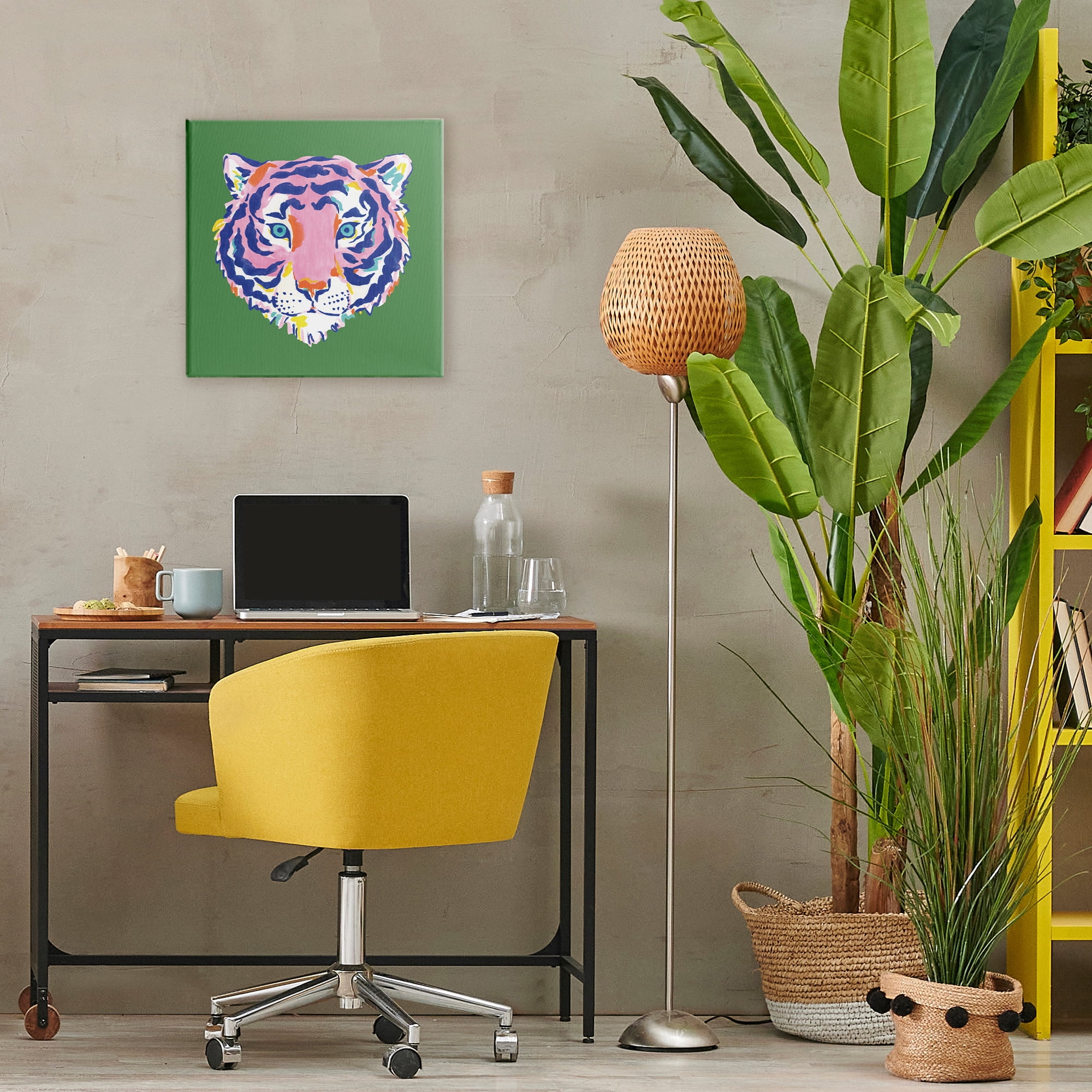 Stupell Industries Exotic Boho Tiger Face Canvas Wall Art, design by Karolina Sato