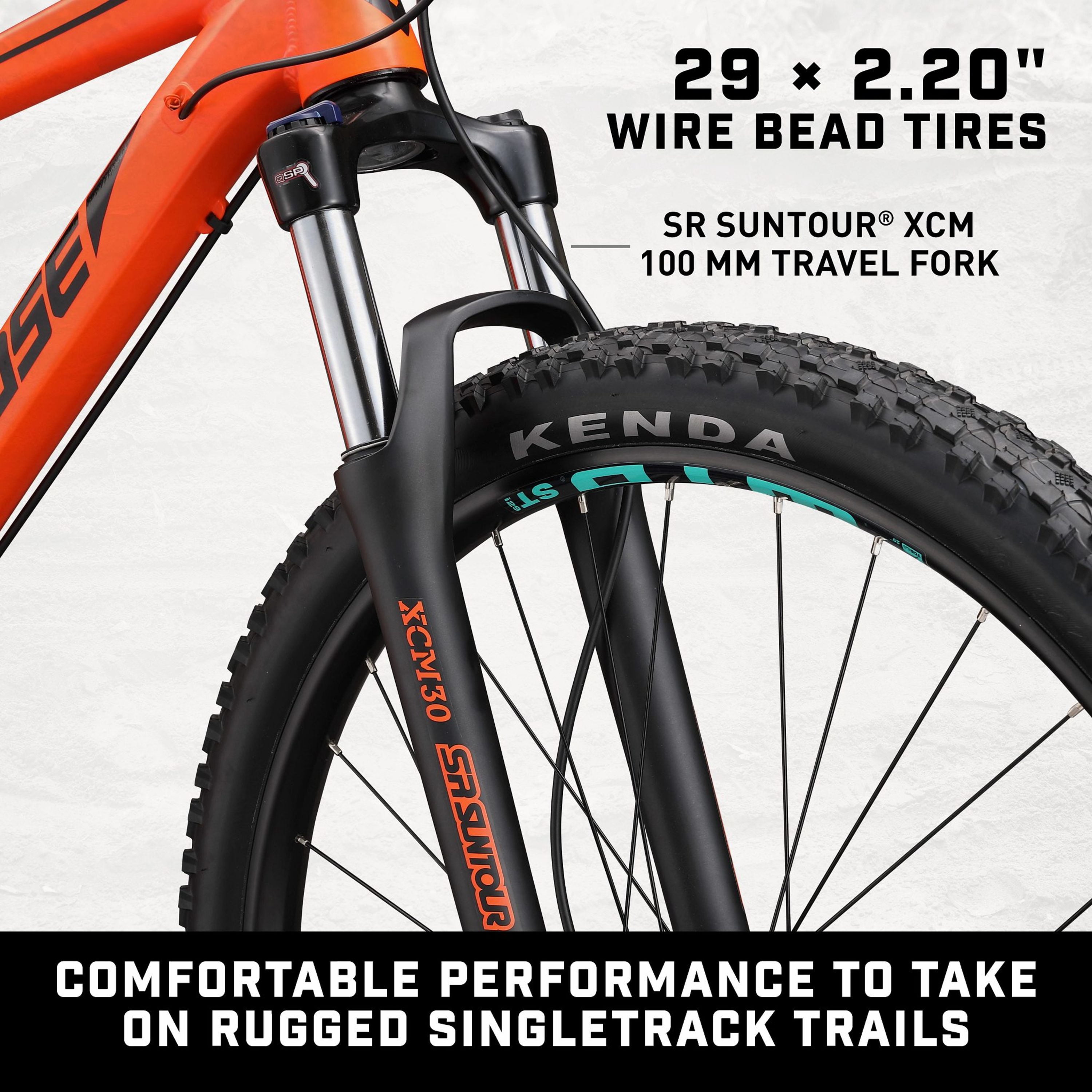 Mongoose Tyax 29 Large Comp Adult Unisex 29-in. Mountain Bike, Orange