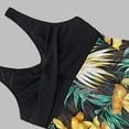 thumbnail image 7 of Vhkiploz 2 Piece Tankini Swimsuit for Girls Floral Print Crosscriss Sleeveless Flowy Tank Tops with High Waist Short Summer Swimwear Beach Vacation Pool Swimsuits for Teens 2-11 Years Kids, 7 of 7