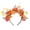 Orange, variant on SmartBy Halloween Hair Hoop, Black Headband with 3D Pumpkin Autumn Leaves Red Flowers, Universal Halloween Thanksgiving Day Party Hair Accessory