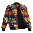 thumbnail image 3 of African Wax Print Jacket for Men Autumn and Winter Thick Warm Ankara Jacket Unisex Men Women, 3 of 5